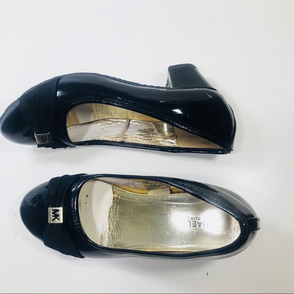 Michael Kors Ella Ellie black patent shoes
